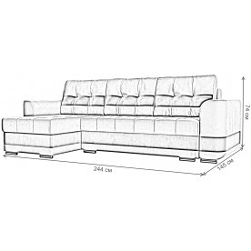 Диван угловой Честер левый