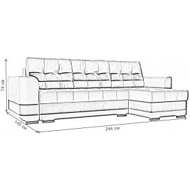 Диван угловой Честер правый