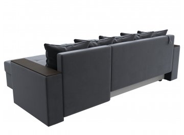 Диван-кровать Дубай Лайт угол универсальный серый велюр