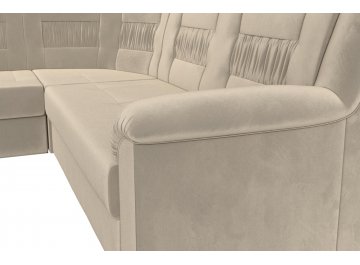 Диван-кровать Терра-М левый бежевый микровельвет