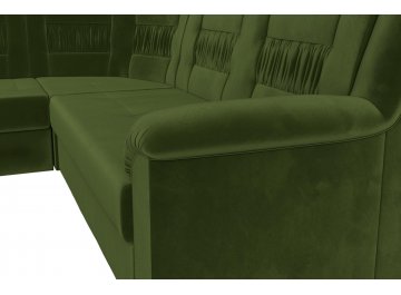 Диван-кровать Терра-М левый зеленый микровельвет
