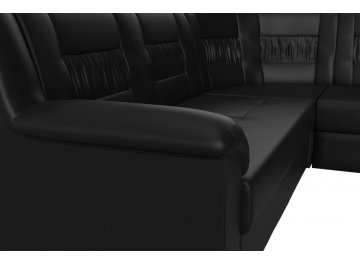 Диван-кровать Терра-М правый черная экокожа
