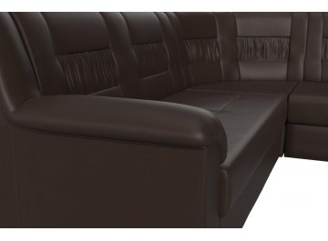 Диван-кровать Терра-М правый коричневая экокожа