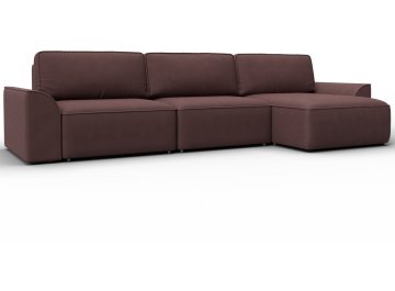 Диван угловой Лига-048 НПБ joly 09 бордовый