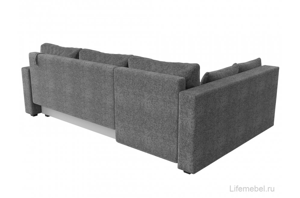 Диван угловой Ривер-Нова левый серая рогожка