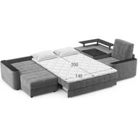 Диван угловой Moon Family №018 / (1)65Лн+7Ян+Н30 Lux v1+91Пн 004696 правый