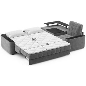 Диван угловой Moon Family №018 / (1)65Лн+Н30С Lux v1+91Пн 004683 правый