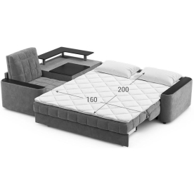 Диван угловой Moon Family №018 / 91Лн+Н30С Lux v1+(1)65Пн 004691 левый