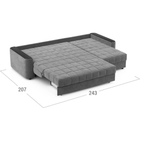 Диван угловой Moon Family №018 / Н30 Lux v1+7Ян+(2)65н 004665