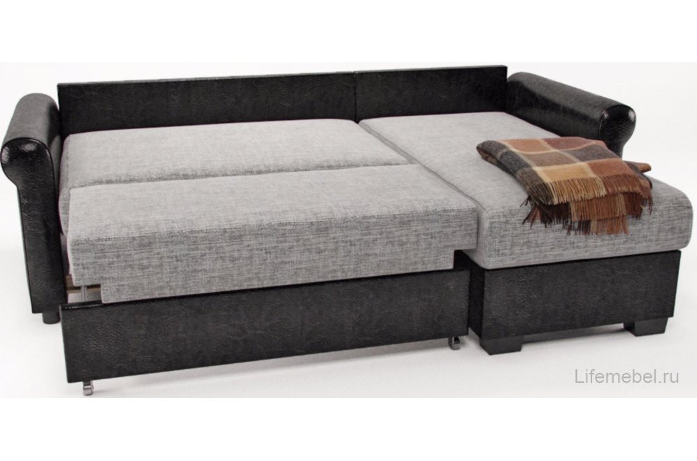 Диван угловой Найт дельфин дарк флау правый 