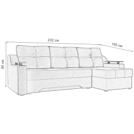 Диван угловой Сенатор