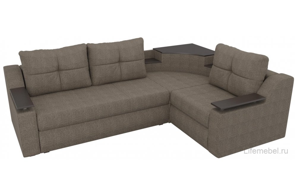 Диван угловой Тесей правый ткань корфу 03