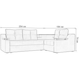 Диван угловой Тесей правый