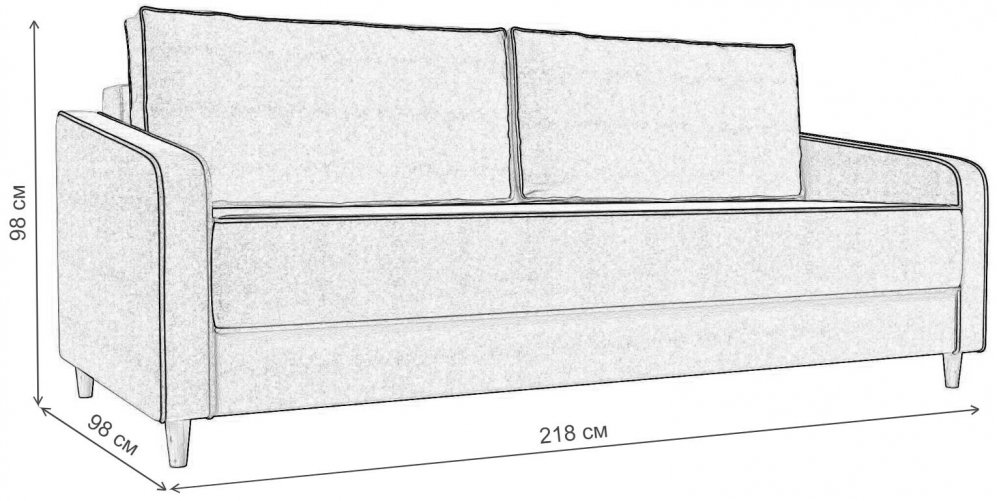 Диван Варшава бирюзовый велюр