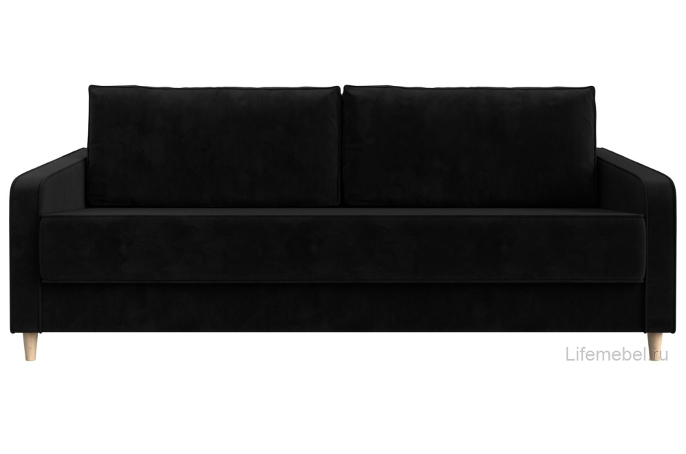 Диван Варшава черный велюр