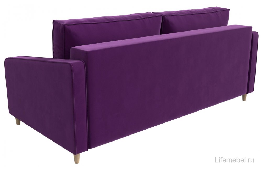 Диван Варшава фиолетовый микровельвет