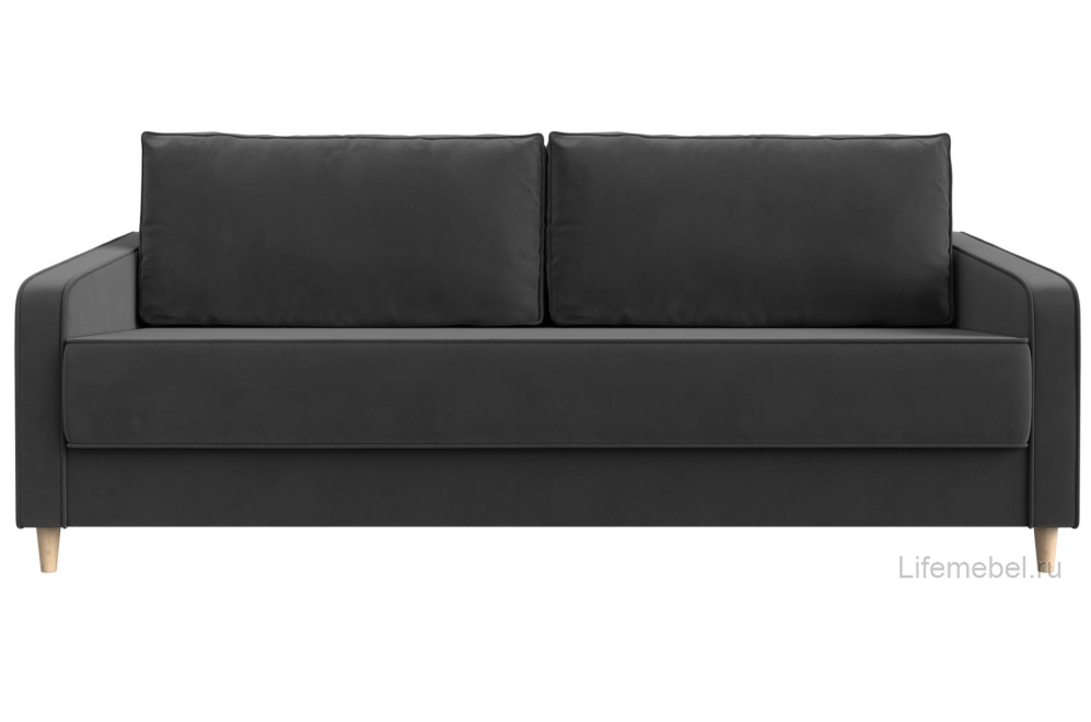 Диван Варшава серый велюр