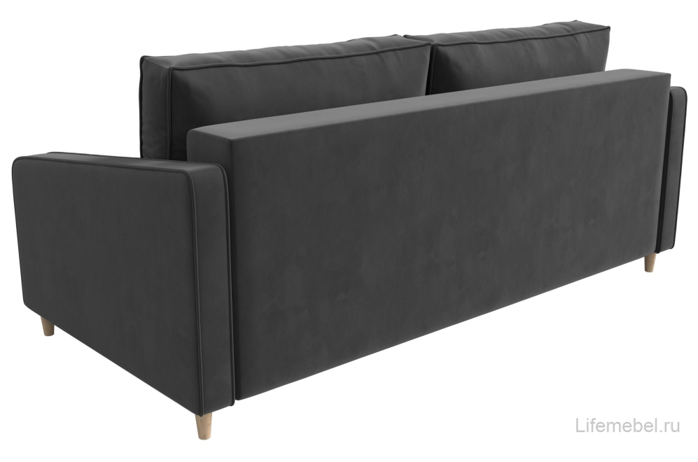 Диван Варшава серый велюр