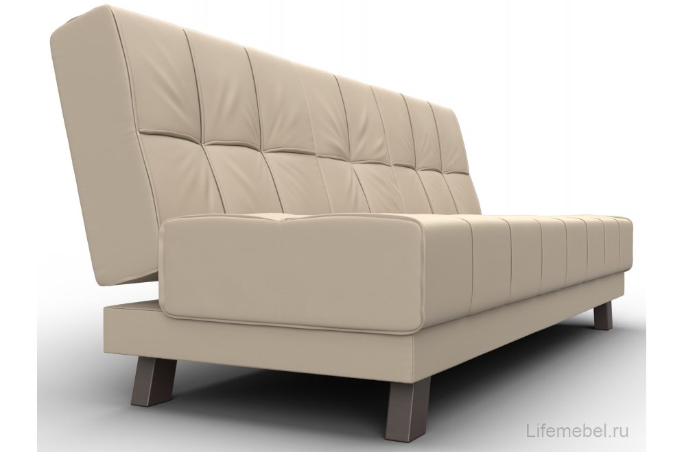 Диван Винсент эко кожа бежевый прямой