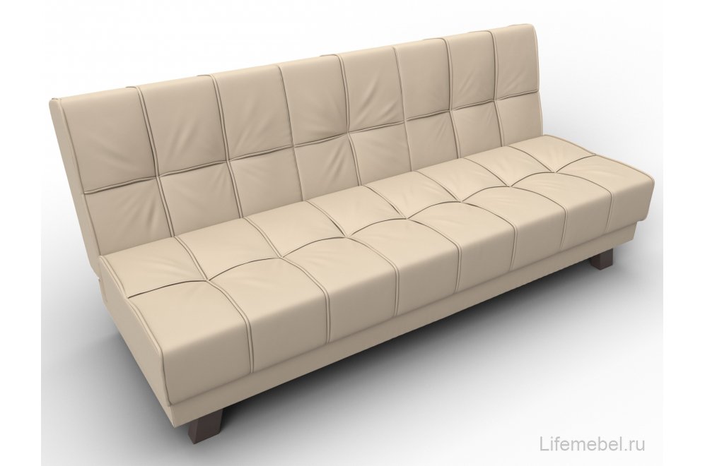 Диван Винсент эко кожа бежевый прямой
