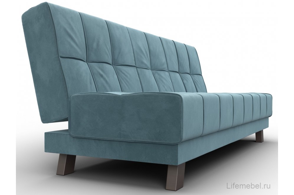 Диван Альта-Арт велюр бирюза прямой