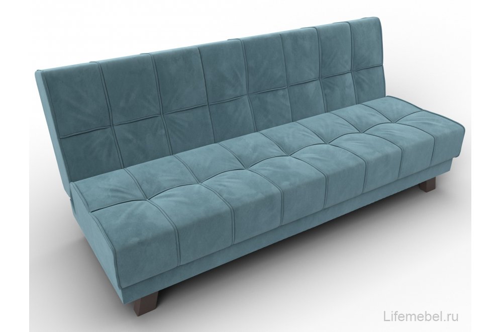 Диван Альта-Арт велюр бирюза прямой