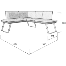 Диван Cosmo 140-158 L левый