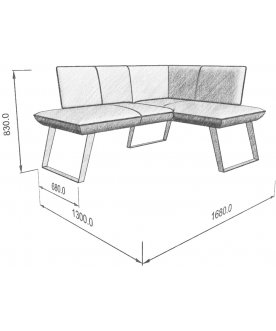 Диван Cosmo 158-120 R правый