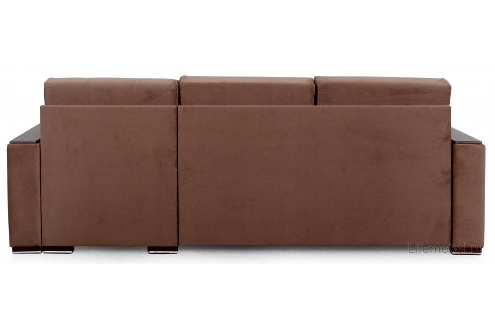 Угловой диван Монако 1 вариант 3 коричневый