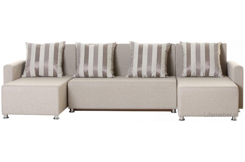 Угловой диван Олимп Line beige рогожка elegance com beige