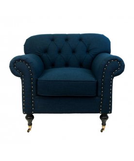 Классическое кресло Kavita Dark Blue