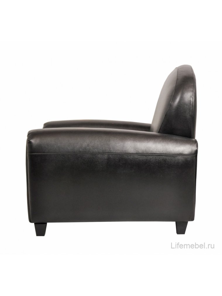 Кожаное кресло черное Flog