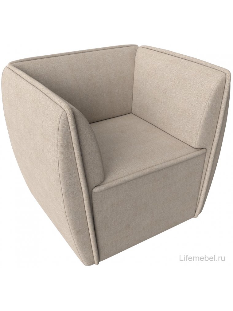 Кресло Бергамо бежевая рогожка