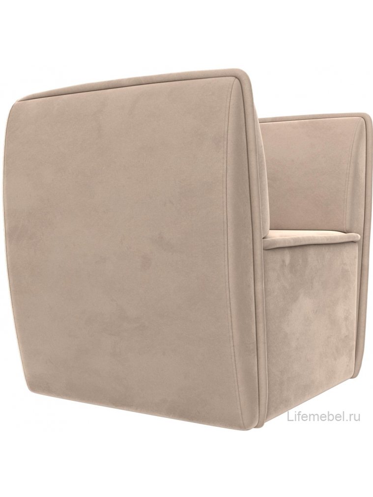 Кресло Бергамо бежевый велюр
