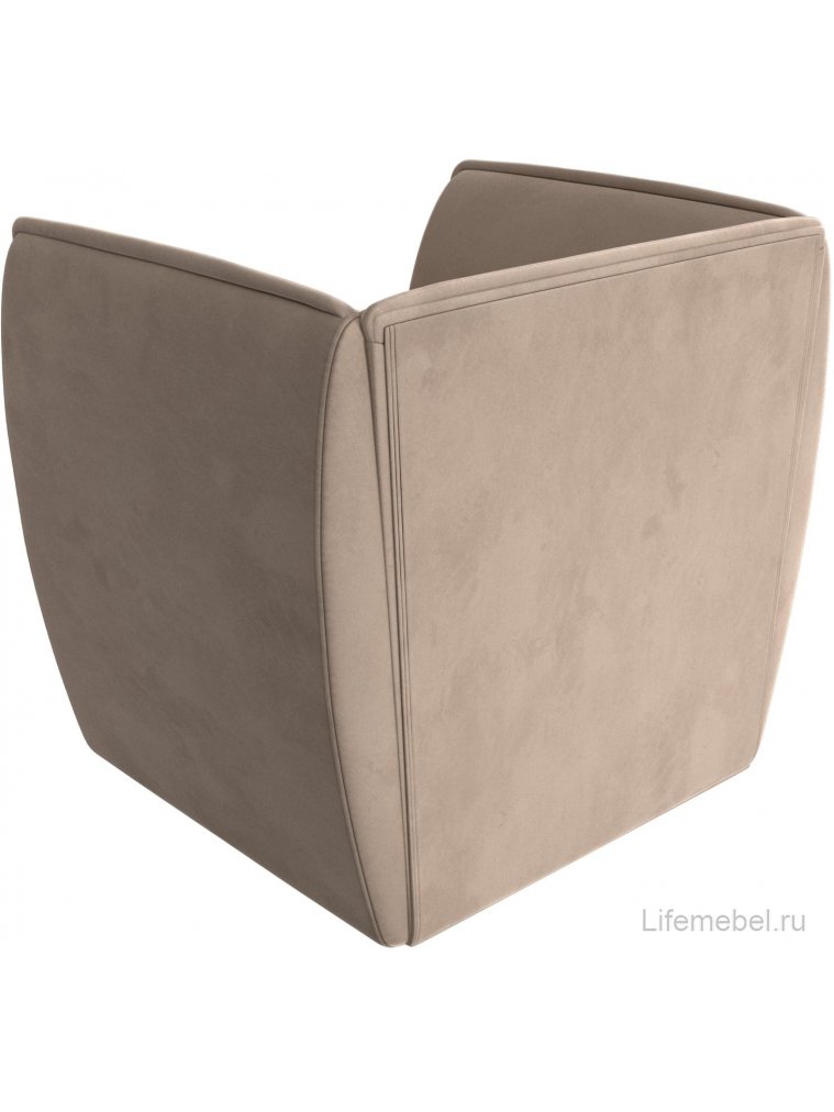 Кресло Бергамо бежевый велюр