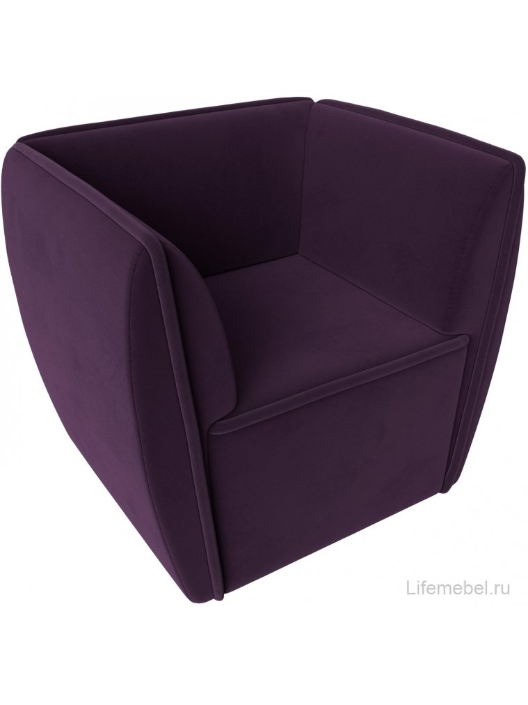 Кресло Бергамо фиолетовый велюр