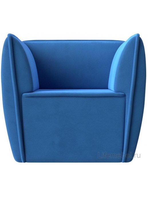 Кресло Бергамо голубой велюр