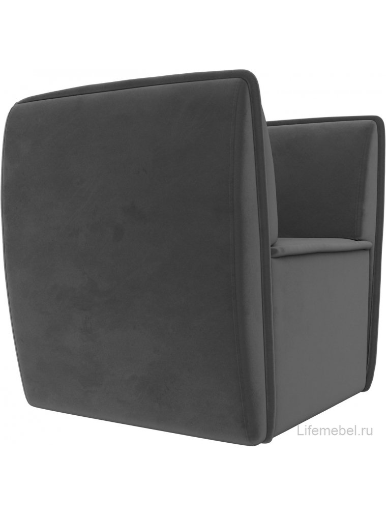 Кресло Бергамо серый велюр