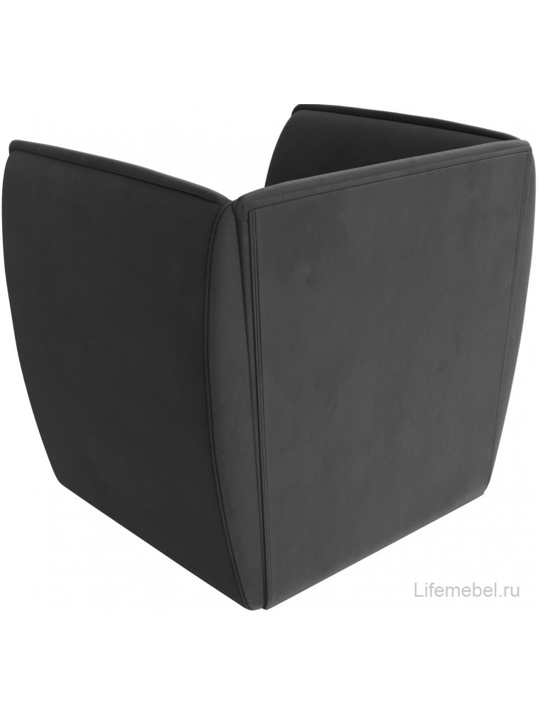 Кресло Бергамо серый велюр