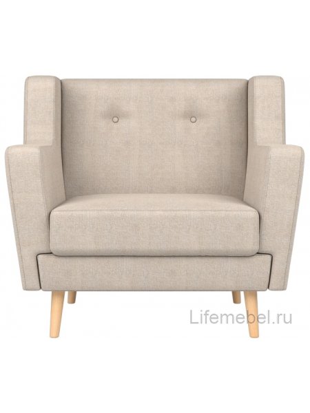 Кресло Брайтон бежевая рогожка