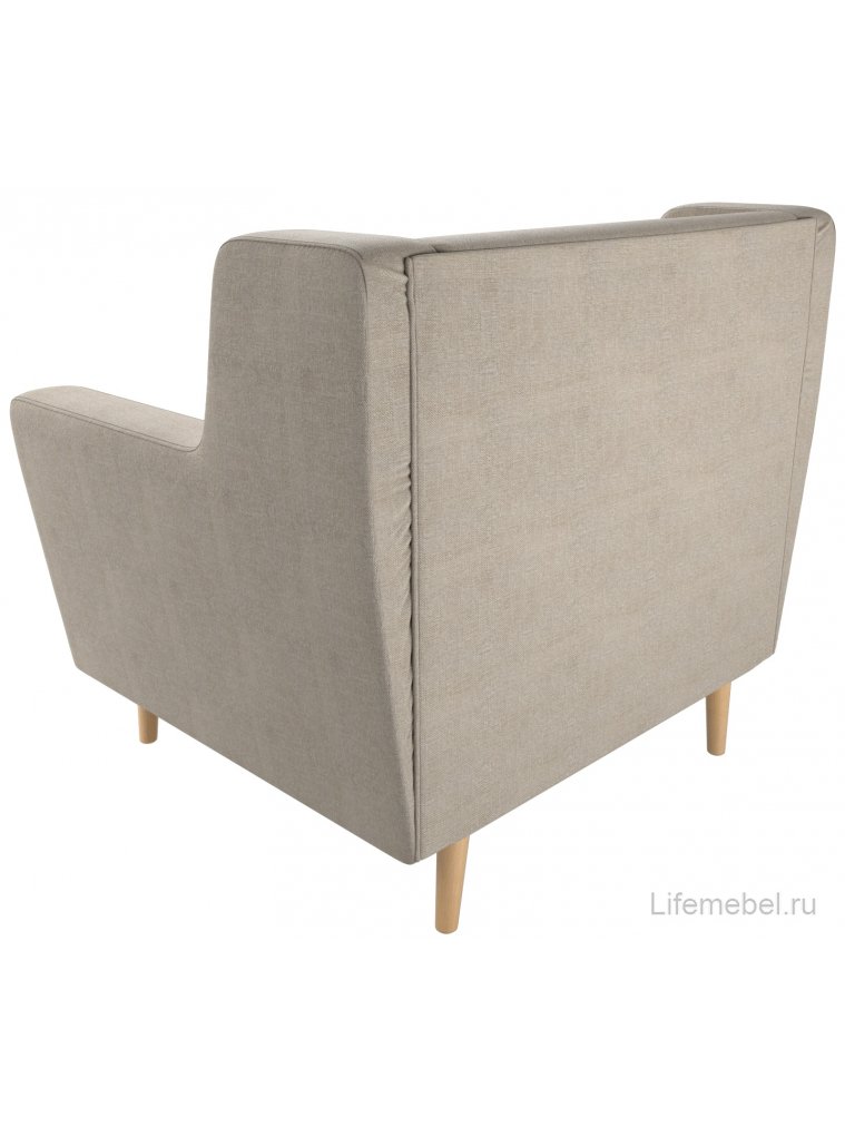 Кресло Брайтон бежевая рогожка