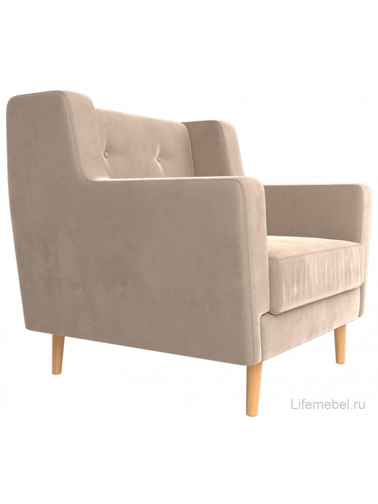 Кресло Брайтон бежевый велюр