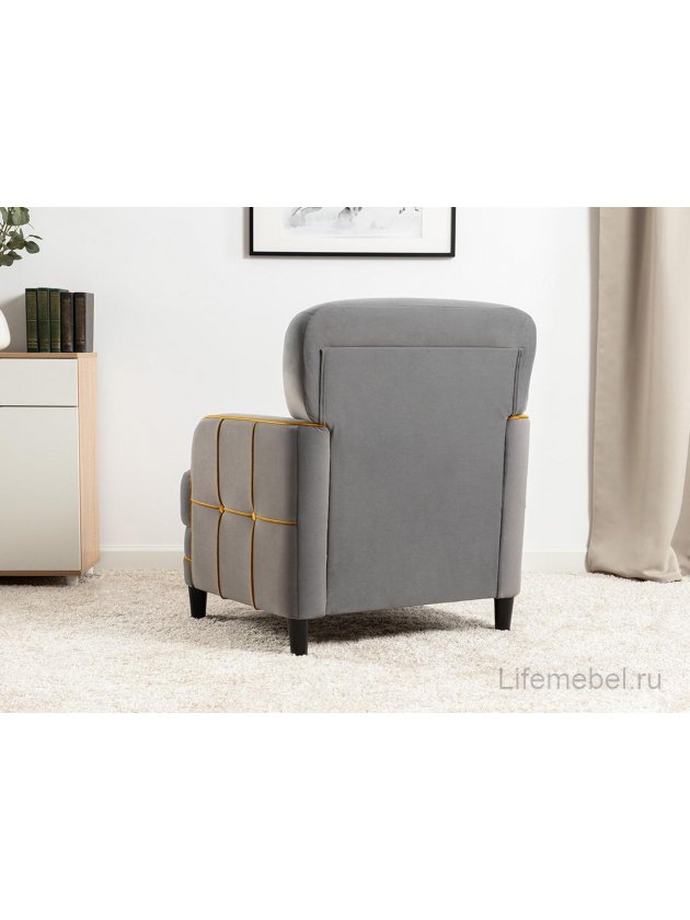 Кресло Черри Н ТК 287 irida 21 / эвита умбер горчичный 109