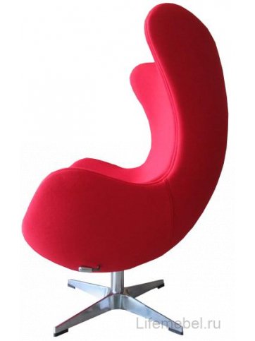 Кресло Egg chair кашемир красное