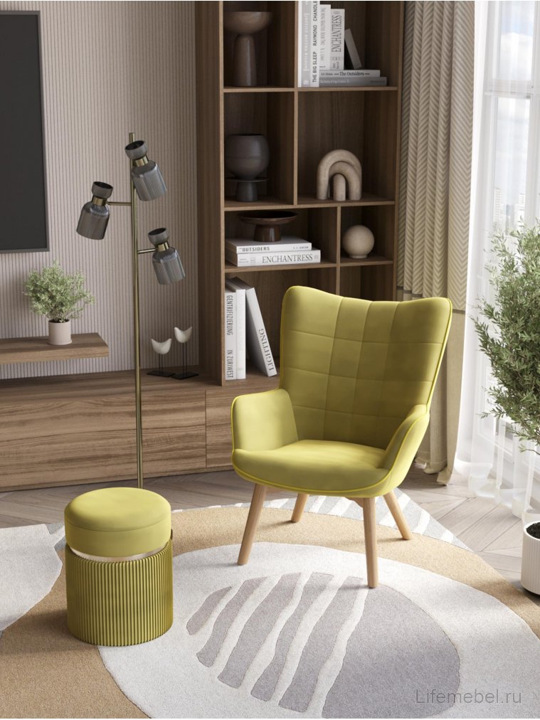Кресло Эладио оливковый