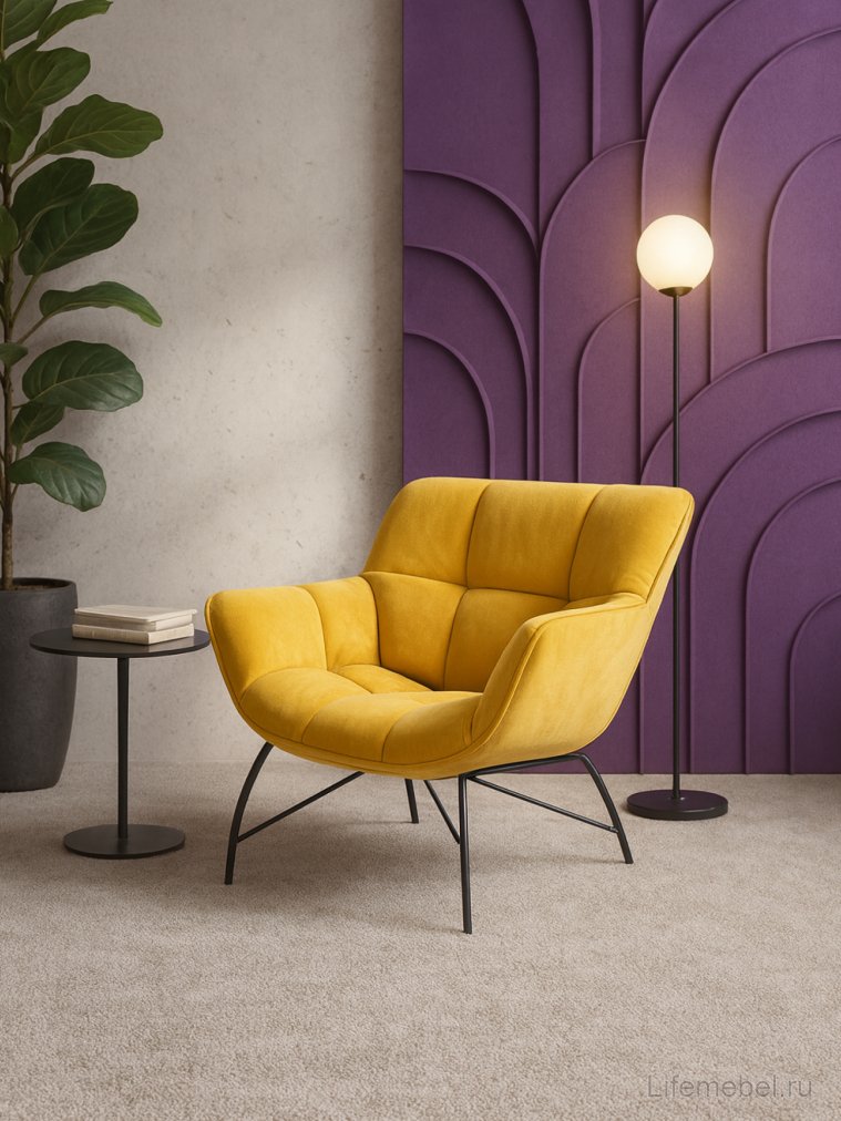 Кресло Belton желтое