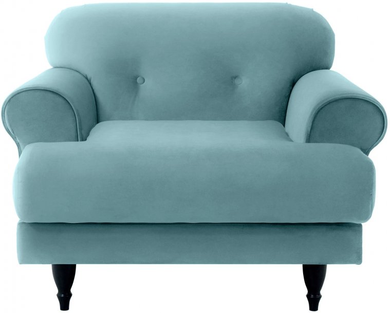 Кресло Italia черный / голубой