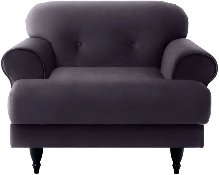 Кресло Italia серый / черный