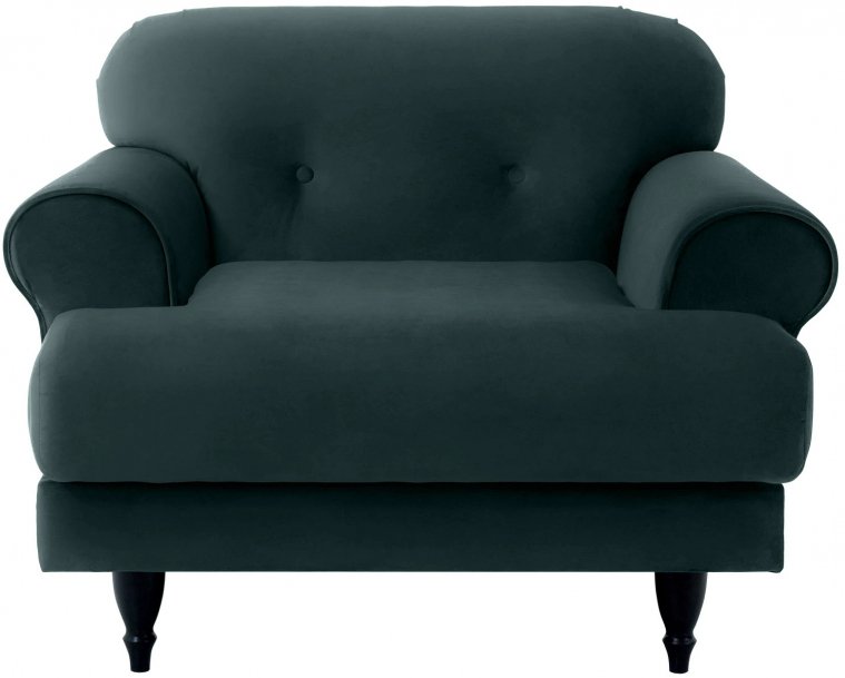 Кресло Italia зеленый / черный