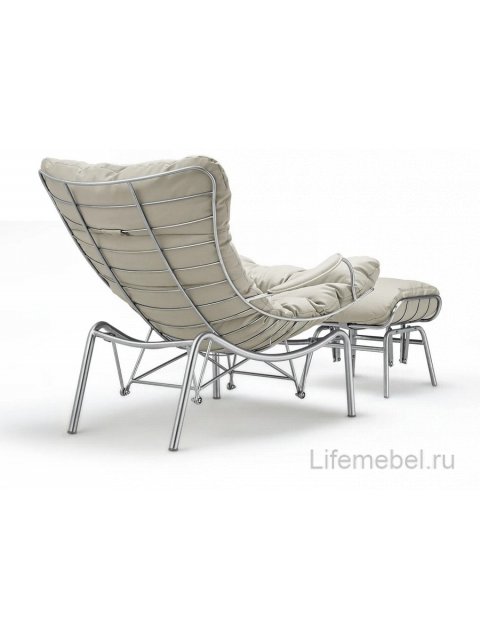 Кресло-качалка Liam серое